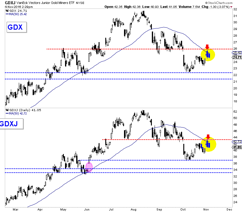 GDXJ Daily Chart