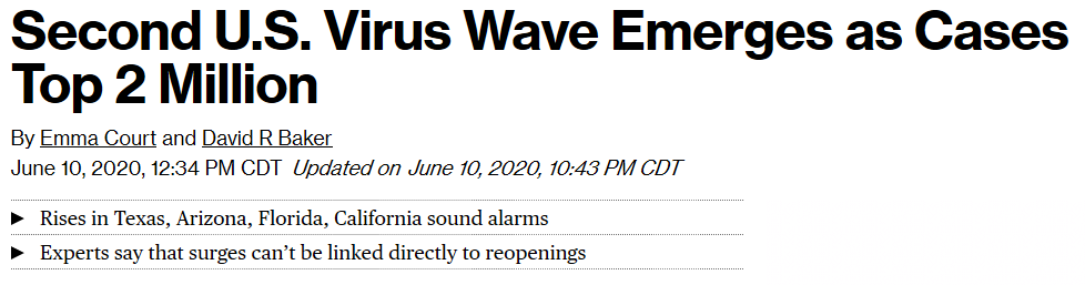 Second Wave Headline