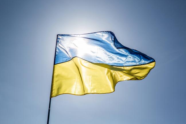 © Bloomberg. A Ukrainian flag flies at a political rally for Yulia Tymoshenko, former Prime Minister, not pictured, in Kiev, Ukraine, on Friday, March 29, 2019. Ukraine votes on Sunday in the first round of its presidential election. Photographer: Taylor Weidman/Bloomberg