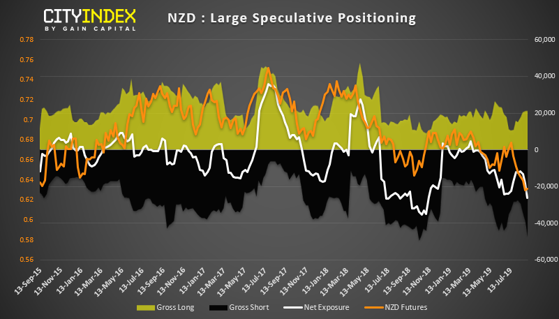 NZD Large Speculative Positioning