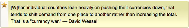 David Wessel On The Currency War