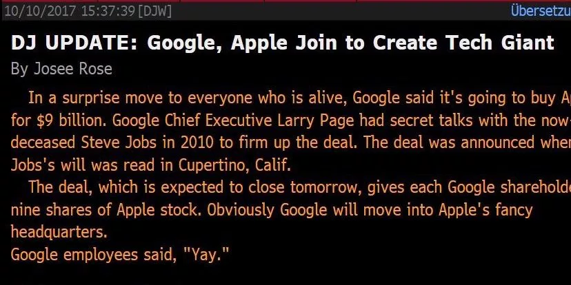 DJ Update Google Apple Join To Create Tech Giant