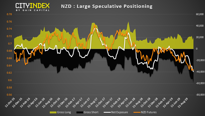 NZD Large Speculative Positioning