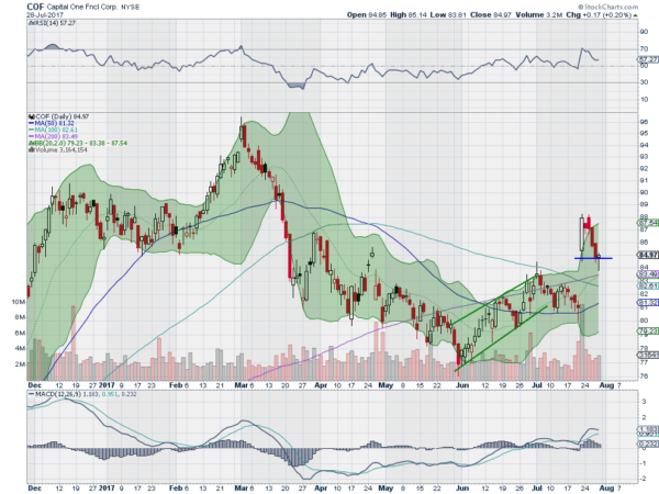 Capital One Daily Chart