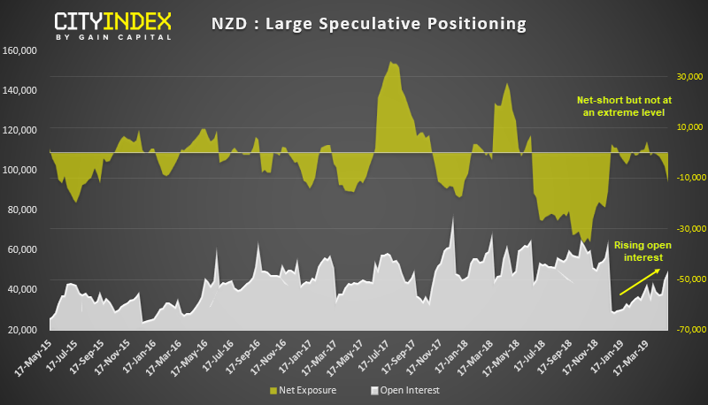 NZD Large Speculative Positioning