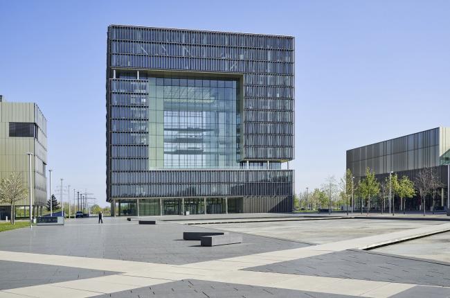 © Bloomberg. The Thyssenkrupp headquarters in Essen, Germany. Photographer: Wolfram Schroll/Bloomberg