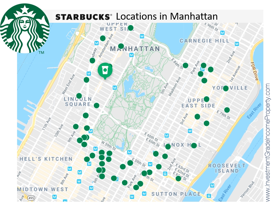 Starbucks Locations in Manhattan