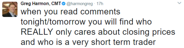 Harmon Tweet