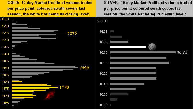 Gold And Silver 10 Day Market Profiles