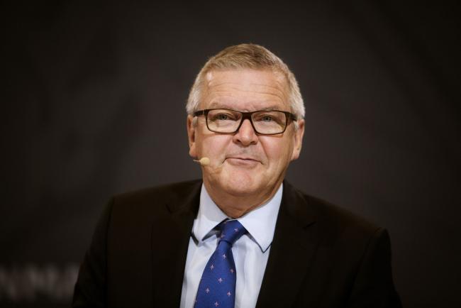 © Bloomberg. Lars Rohde, governor of Denmark's central bank, speaks during a news conference at the bank's headquarters in Copenhagen, Denmark, on Wednesday, Sept. 13, 2017. 