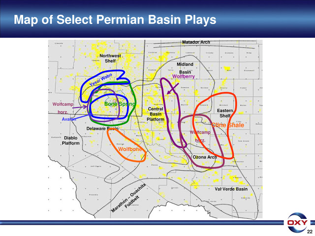 Map Of Select Permian Basin Plays Chart