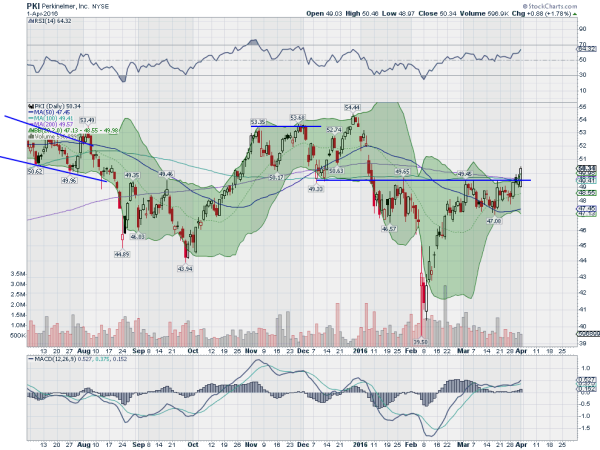 PKI Daily Chart