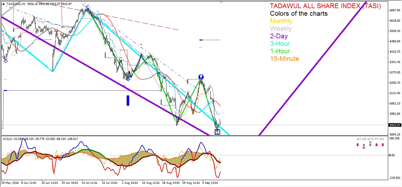 Tadawul All Share Index H1 Chart