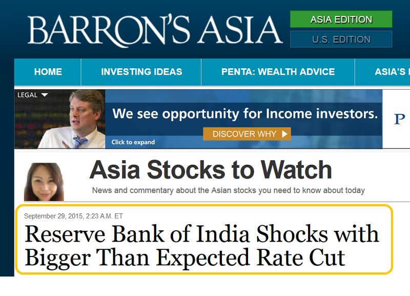 India Cuts Rates
