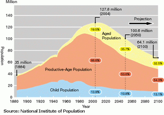 Japan's Population By Demographic