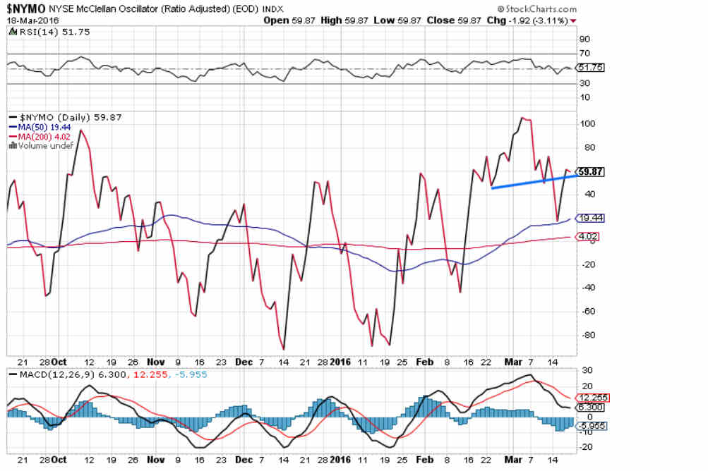 NYMO Daily Chart