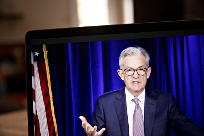 © Bloomberg. Jerome Powell, chairman of the U.S. Federal Reserve, speaks during a virtual news conference in Arlington, Virginia, U.S., on Thursday, Nov. 5, 2020. Federal Reserve officials kept monetary policy in a holding pattern, leaving interest rates near zero and making no change to asset purchases, as the final results of U.S. presidential and congressional elections remain uncertain. Photographer: Andrew Harrer/Bloomberg