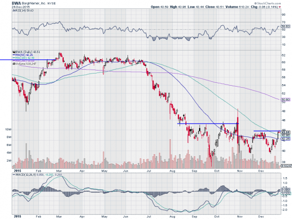 BWA Daily Chart