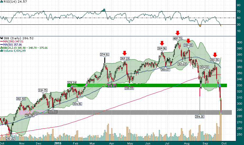 IBB Daily Chart