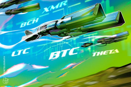 Top 5 cryptocurrencies to watch this week: BTC, LTC, BCH, XMR, THETA 