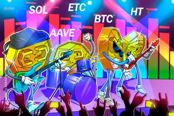 Top 5 cryptocurrencies to watch this week: BTC, SOL, HT, ETC, AAVE