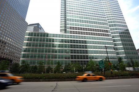 © GettyImages/Stan Honda/AFP. The headquarters of investment banking and securities firm Goldman Sachs in lower Manhattan, New York, June 22, 2012.