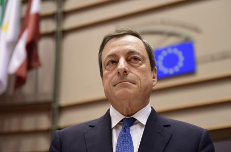 © Getty Images/AFP/EMMANUEL DUNAND. On Thursday, all eyes will turn to the European Central Bank's monthly monetary policy meeting in Frankfurt, Germany, where ECB chief Mario Draghi is expected to inject fresh stimulus into the eurozone economy. Pictured: Draghi arrives to deliver introductory remarks in front of the Economic and Monetary Affairs Committee at the European Parliament, in Brussels, on March 23, 2015.