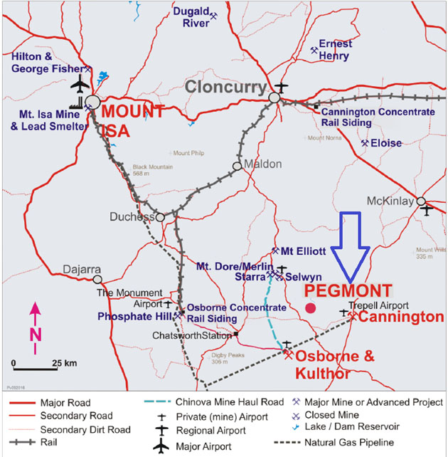 Pegmont Project Map