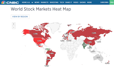 World Stock Markets Heat Map