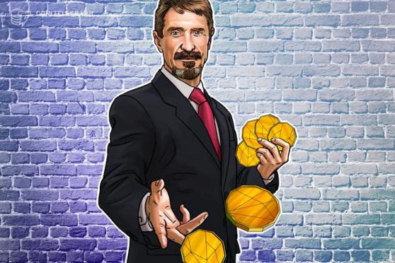 McAfee continues to promote cryptocurrencies from his Spanish jail cell 