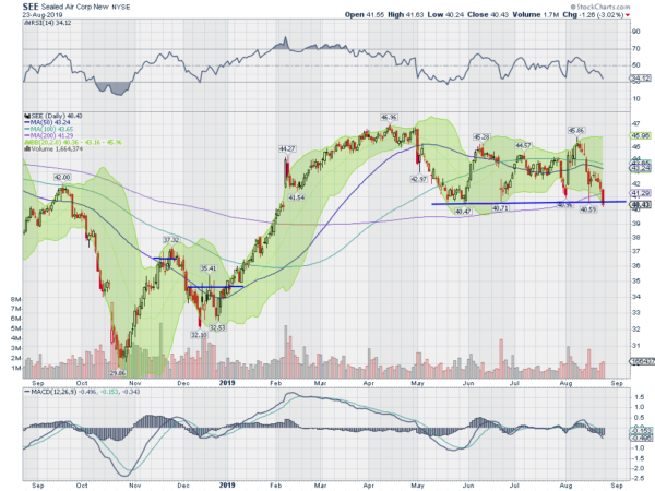 Sealed Air Daily Chart