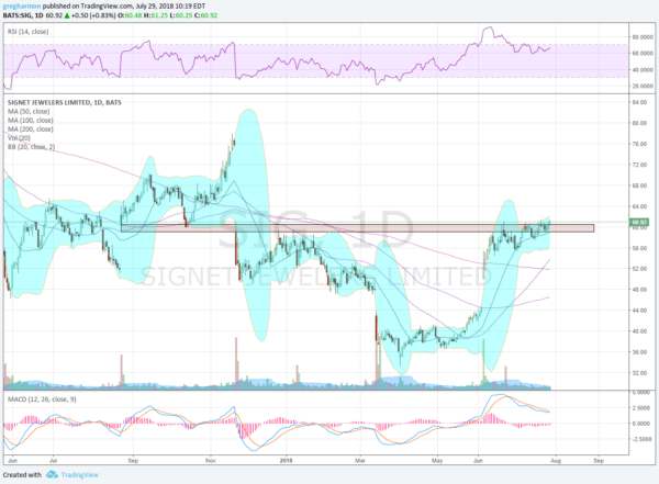 Signet Jewelers (SIG) Daily Chart
