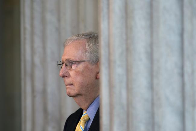 © Bloomberg. Mitch McConnell