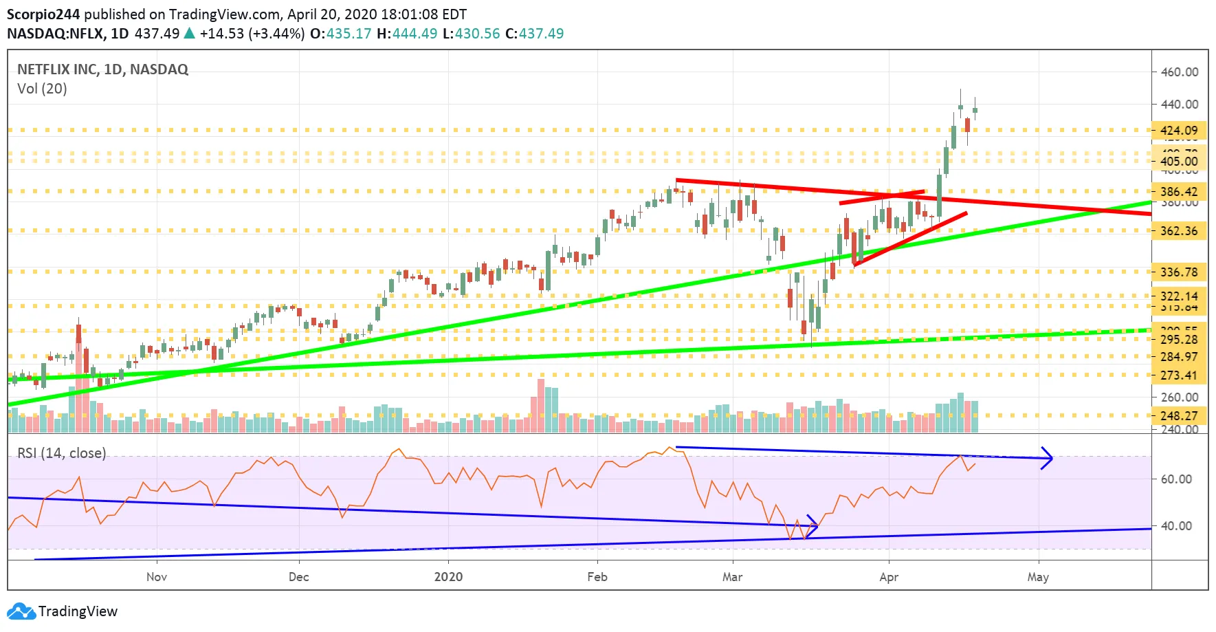 Netflix Inc Daily Chart