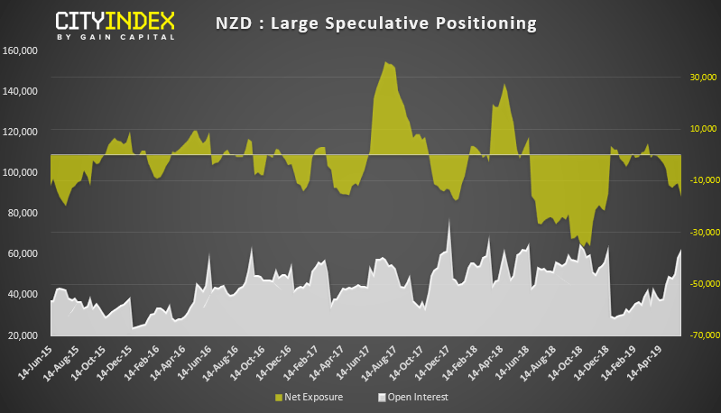 NZD Large Speculative Positioning