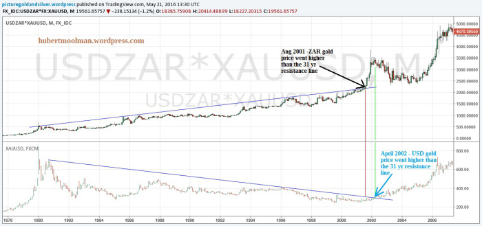 Gold Daily: ZAR vs USD Price