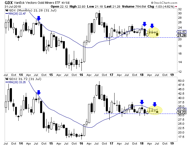 GDX Monthly Chart