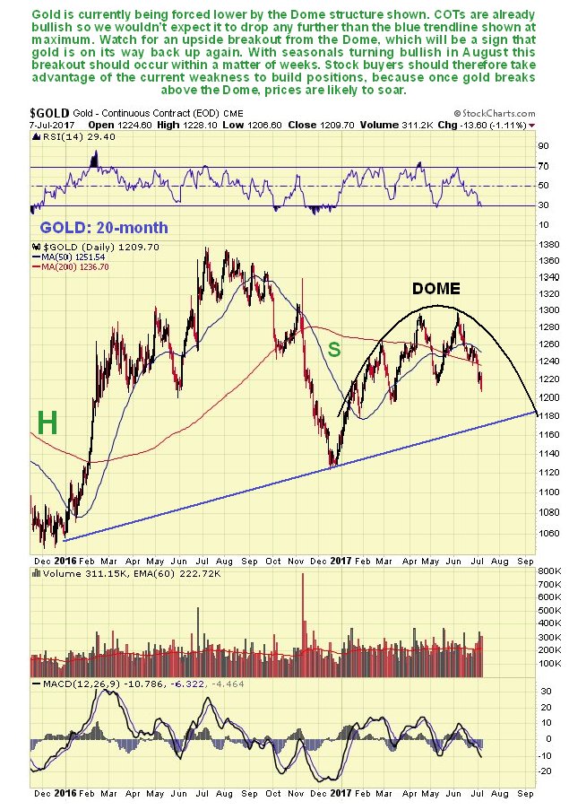 Gold 20 Month Daily Chart