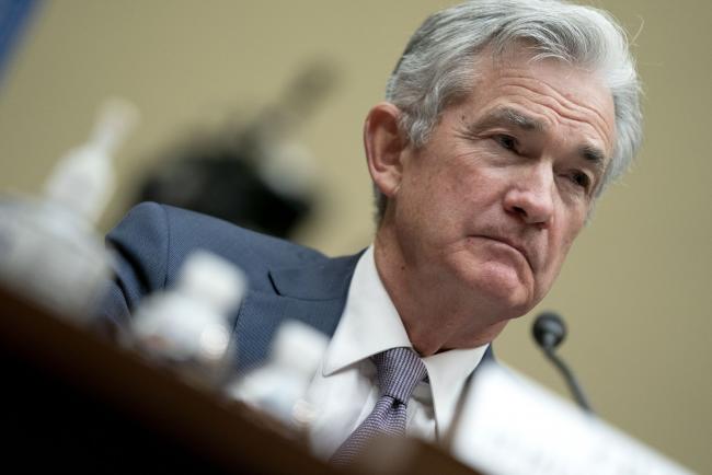 © Bloomberg. Jerome Powell listens during a House Select Subcommittee on the Coronavirus Crisis hearing in Washington, D.C. on Sept. 23. Photographer: Stefani Reynolds/Bloomberg