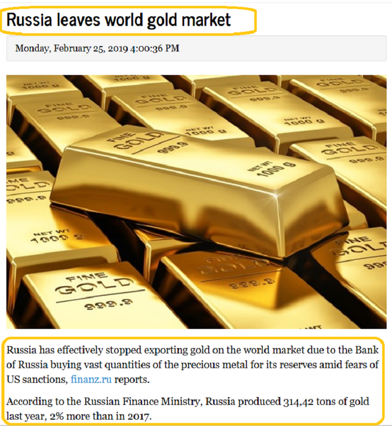 Russia And Gold