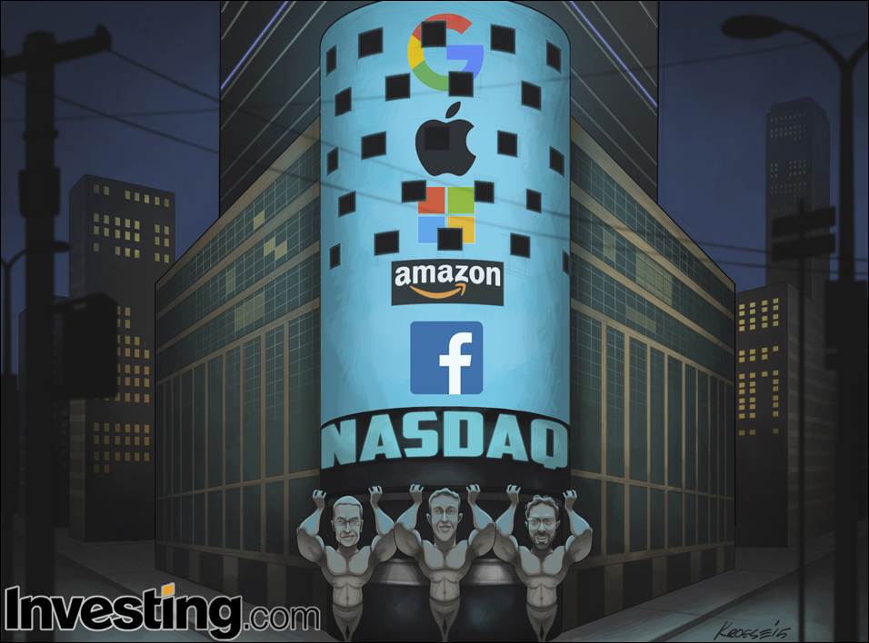 Blowout earnings from major tech sector names boost the Nasdaq