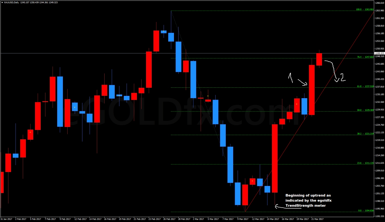 Gold/USD Daily Chart