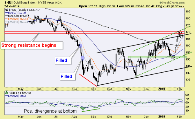 HUI Daily Chart