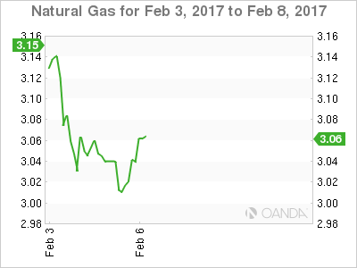 Natural Gas Feb 3-8 Chart