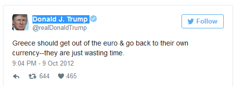 Donald J. Trump Tweet