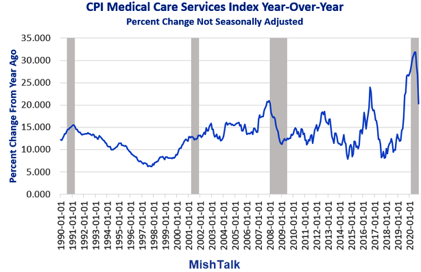 CPI Medical Care Service Index YoY