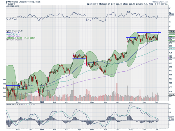 Edwards Lifesciences Corp Daily Chart