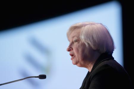 © Getty Images/Chip Somodevilla. Federal Reserve Board Chair Janet Yellen, pictured above at the Federal Reserve System Community Development Research conference, April 2, 2015.