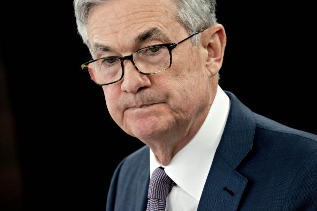 © Bloomberg. Jerome Powell, chairman of the U.S. Federal Reserve, pauses while speaking during a news conference in Washington, D.C., U.S., on Tuesday, March 3, 2020. The U.S. Federal Reserve delivered an emergency half-percentage point interest rate cut today in a bid to protect the longest-ever economic expansion from the spreading coronavirus.