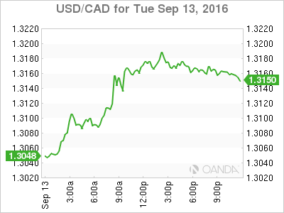 USD/CAD 24-Hour Chart